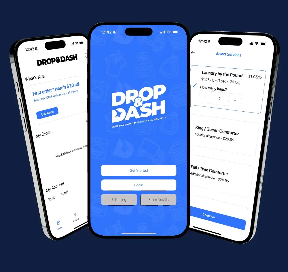 Drop & Dash laundry app